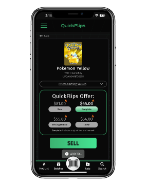 QuickFlips Buyback Website Screenshot